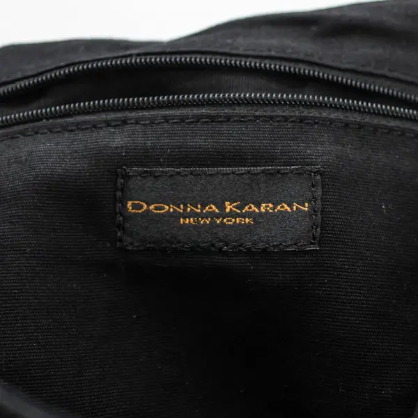 Vintage Donna Karan New York Polyester/Nylon Black Backpack
