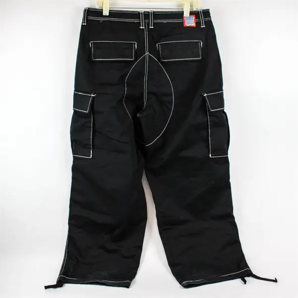 Empyre Men's Size 30 (Measures 34x28) Black & White Baggy Skate Black Jeans 