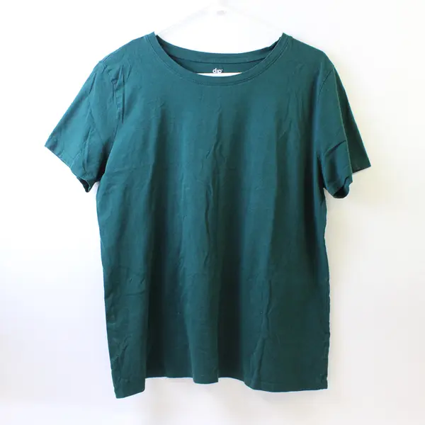 DIP  Forest Green Short Sleeve T-Shirt Top Women's Size XL