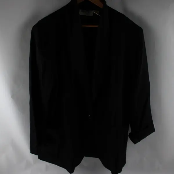 Vintage Worthington Women’s 18 Classic Fit Button Front Black Blazer Jacket