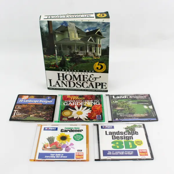 Lot of 5 Home Landscape Garden Design Projects With CD-ROMs
