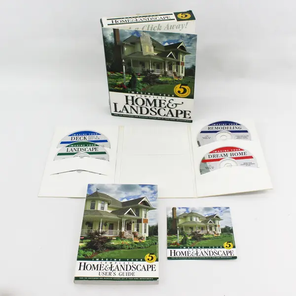 Lot of 5 Home Landscape Garden Design Projects With CD-ROMs