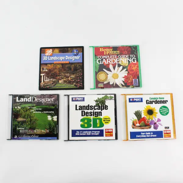 Lot of 5 Home Landscape Garden Design Projects With CD-ROMs