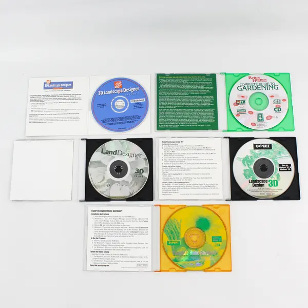 Lot of 5 Home Landscape Garden Design Projects With CD-ROMs