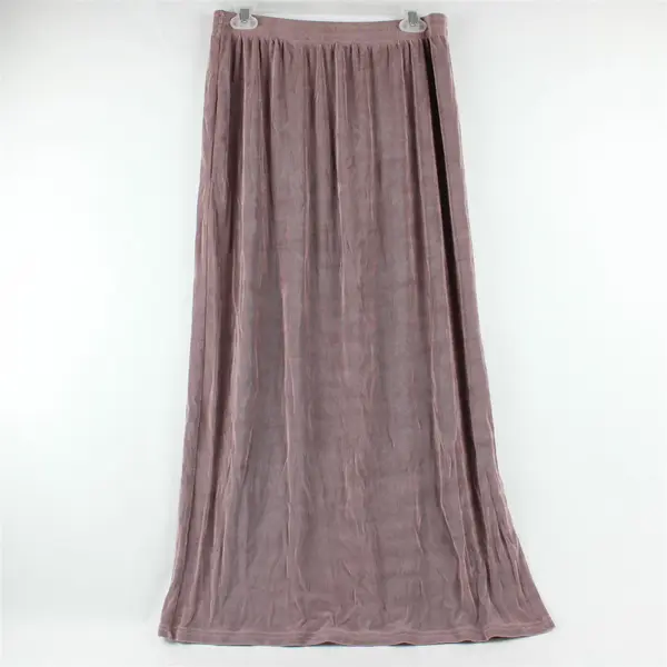 Weekenders Mauve Ribbed Maxi Skirt Women's Large