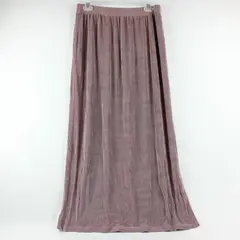 Weekenders Mauve Ribbed Maxi Skirt Women's Large