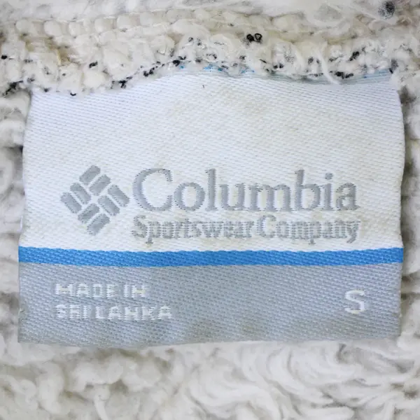 Columbia Beige Short-Sleeved Plush 1/4 Zip Hoodie Women's Size Small