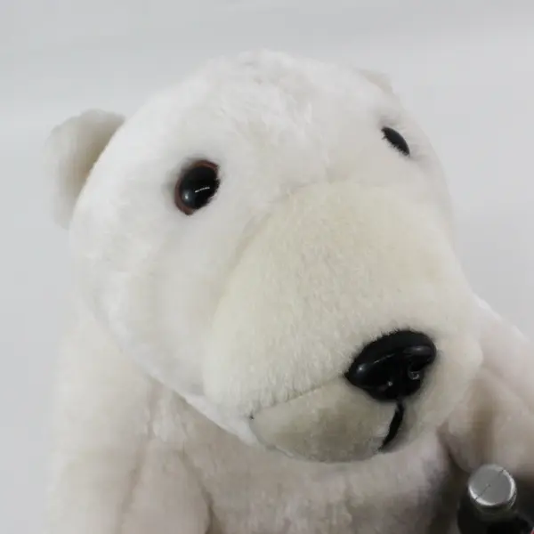 Coca-Cola Polar Bear Holding Coke Bottle Collectible Plush 13"