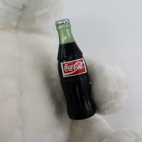 Coca-Cola Polar Bear Holding Coke Bottle Collectible Plush 13"