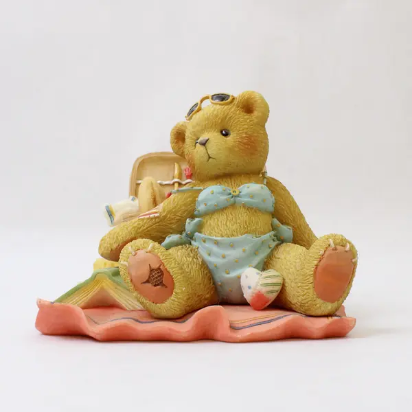Cherished Teddies Judy Bathing Beauty Figurine - Missing Umbrella