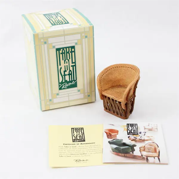 Take a Seat by Raine Mexican Leather Figurine #24015 NIB