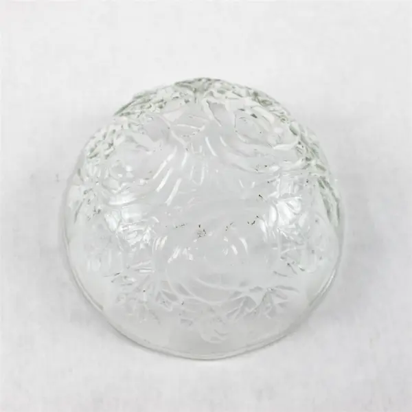 Pasari Indonesia Embossed Glass Scalloped Edge Small Serving Bowl