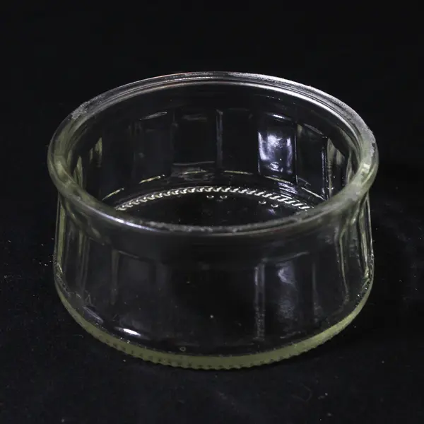 Lot Of 3 Unbranded Matching Clear Glass Ramekins 3.5" Diameter 1.75" Tall