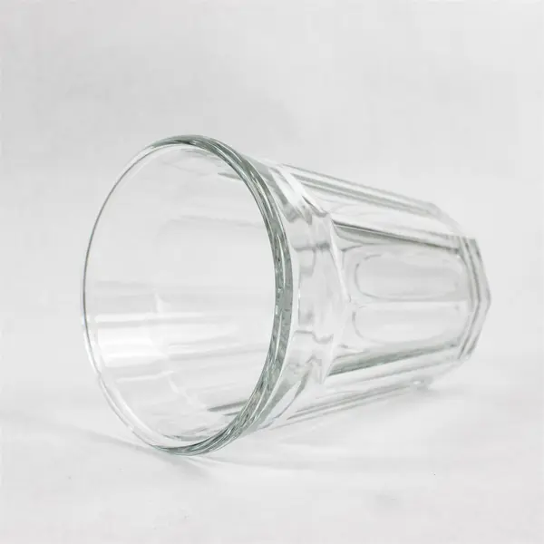 Luminarc Large Heavy Duty 5 3/8" 10-Panel Glasses - Vintage Barware