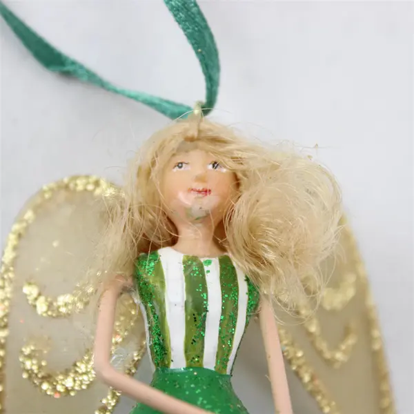 TJ's Christmas Tree Fairy Ornament with Dangling Legs Collectible New