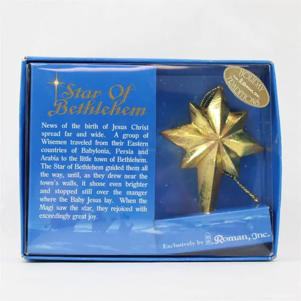 Roman Inc Star of Bethlehem Ornament Model 76279 Christmas Collectible