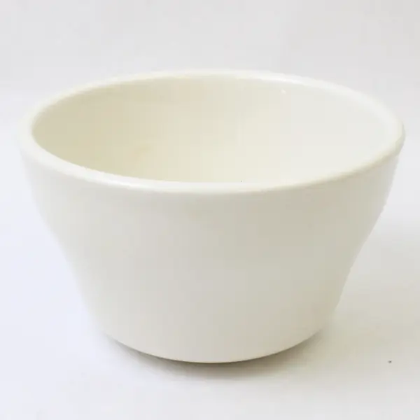 Lot Of 5 Ultima Solid White Ceramic Bouillon Cup/Dipping Bowls 4.25" Diameter