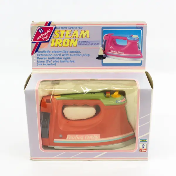 Vintage Small World Toys "Darling Debbie" Steam Iron Toy - Battery Operated
