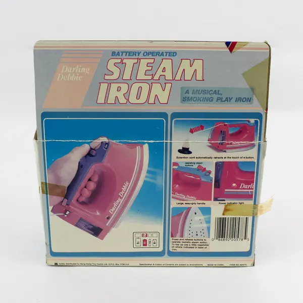 Vintage Small World Toys "Darling Debbie" Steam Iron Toy - Battery Operated