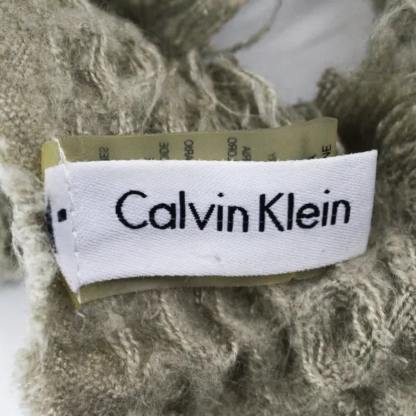 Calvin Klein Women's Waffle-Knit Evening Wrap in Gray/Brown