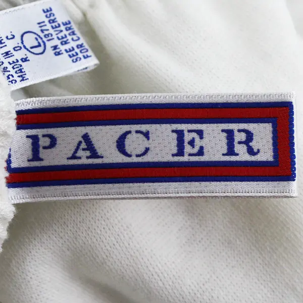 90's Pacer Women's L White Cotton Blend Relaxed Fit Tapered Leg Sweatpants 