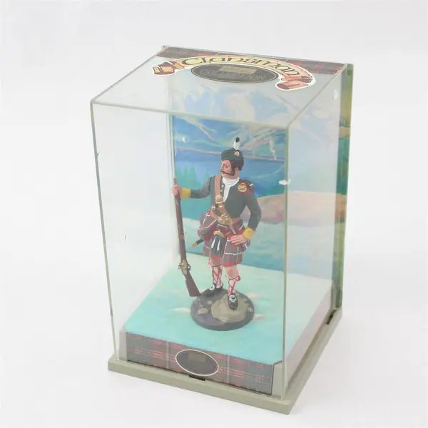 Vintage W. Britains Clansman Scottish Metal Figurine with Case