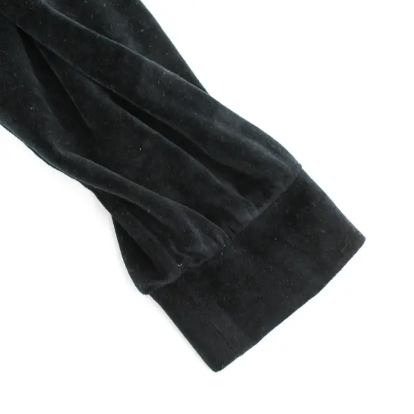 A New Day Women's S Black Velvet Texture Crew Neck Long Sleeve Oversized Sweater