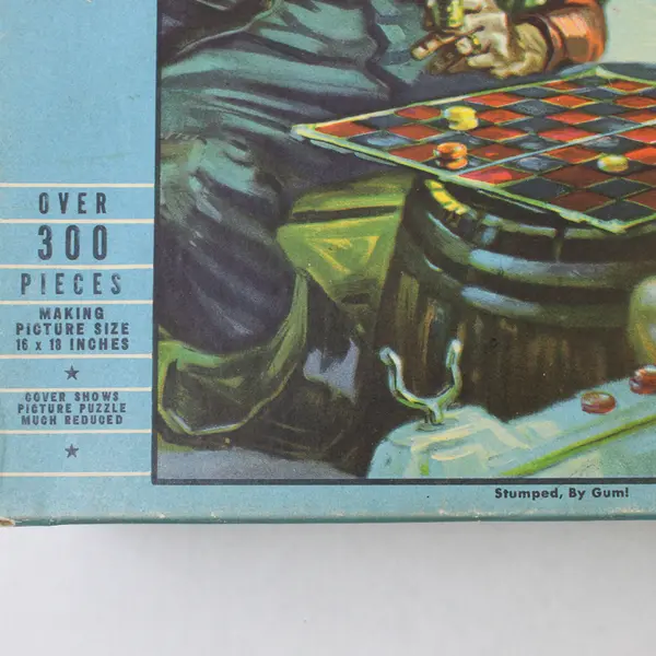 Vintage 300+ Pcs. Interlocking  Jigsaw Puzzle Stumped, By Gum! #2900 Complete 