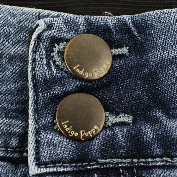 Indigo Poppy Women's 12 Medium Wash Elastic Waistband Flare Leg Denim Jeans