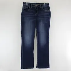 Wrangler Ultimate Riding Jean Medium Wash Straight-Leg Women's 29/7 x 32