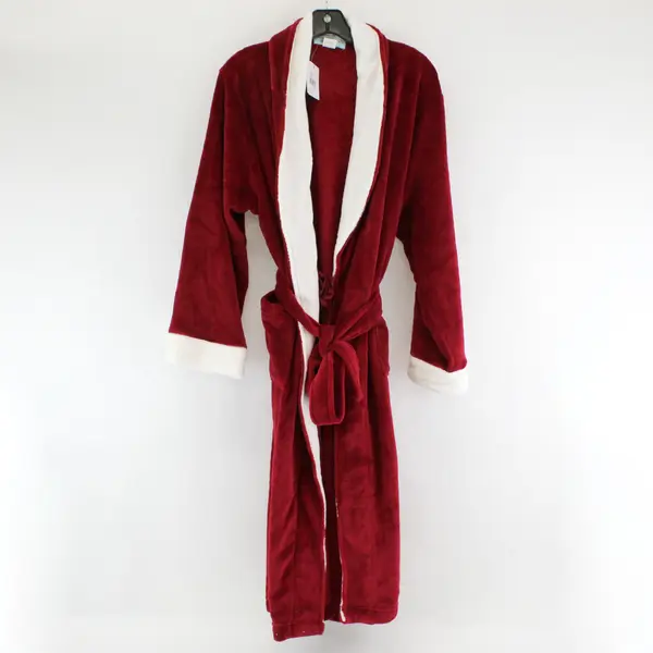 NWT Amanda Paige Women's Cranberry Red Fuzzy Robe One Size Fits Most