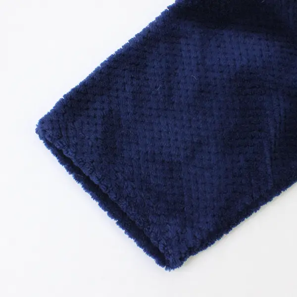 St. John's Bay Blue Fuzzy Stand Collar Long-Sleeved Pullover Women's XL