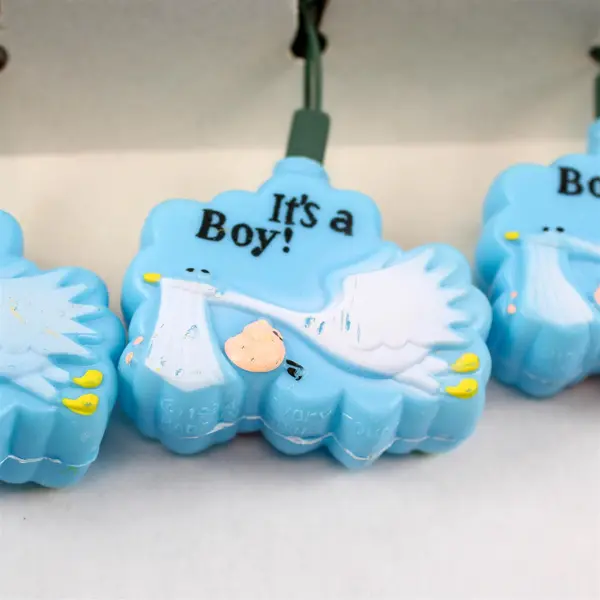 Ivory Tower Publishing It's a Boy Announcement String Lights Baby Shower Decor