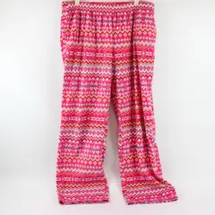Sleep Chic Multicolor Fair Isle Fleece Pajama Pants Women's Large