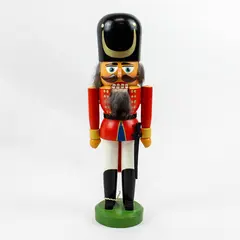 VEB HoDreWa German Democratic Republic (GDR) Wooden Soldier Nutcracker 11.75"