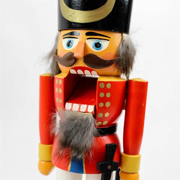 VEB HoDreWa German Democratic Republic (GDR) Wooden Soldier Nutcracker 11.75"