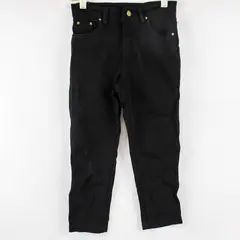 Vangull Solid Black Capri Pants Women's Small