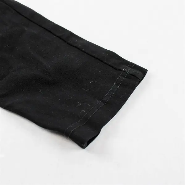 Vangull Solid Black Capri Pants Women's Small