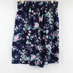 Bonjour International Multicolor Floral Print Midi Skirt Women's Medium