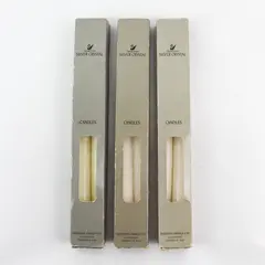  3 Boxes of 2 Swarovski Taper Candles For Swarovski Silver Crystal Candle Holder