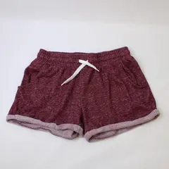 Roma Concept Burgundy Drawstring Lounge Shorts Women's XL