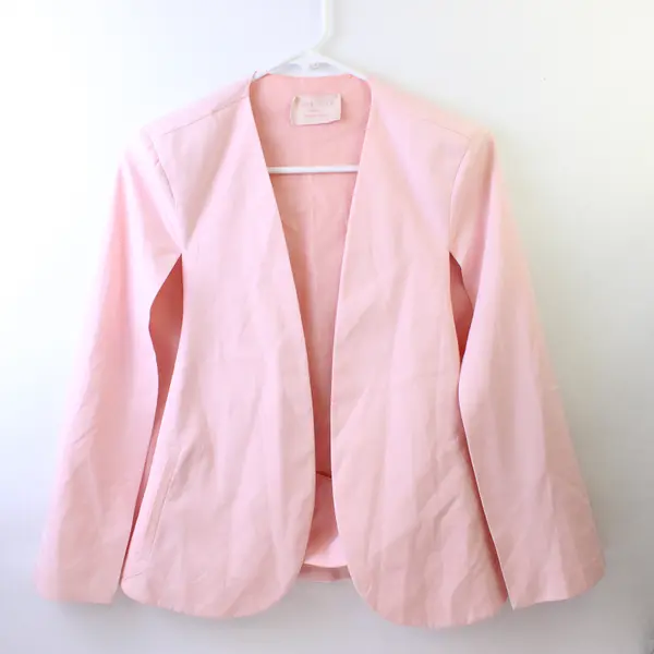 Love Tree Light Pink Capelet Jacket Women's Small