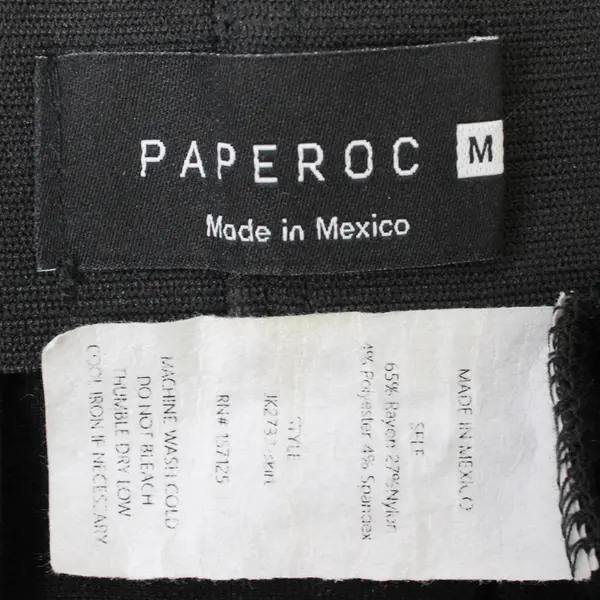 Paperloc Black and White Pinstripe Pleated Mini Skirt Women's Medium
