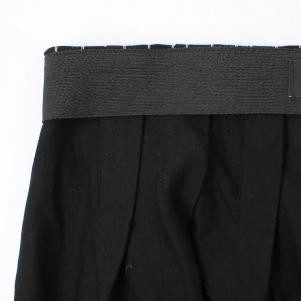Paperloc Black and White Pinstripe Pleated Mini Skirt Women's Medium