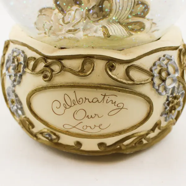 San Francisco Music Box Co Celebrating Our Love 2 Doves Musical Snowglobe