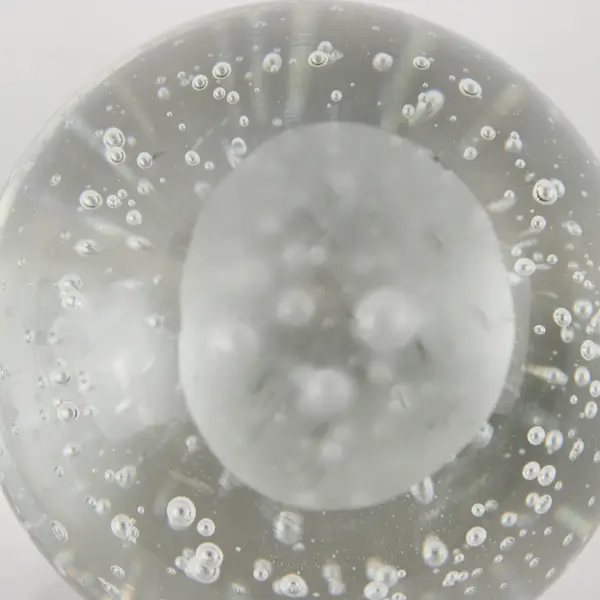 Murano-Style Art Glass Bullicante Paperweight 4in Sphere