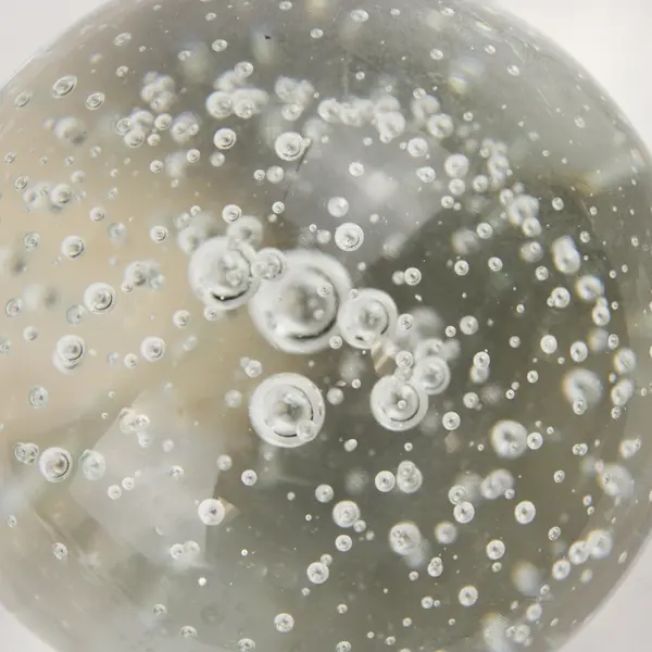 Murano-Style Art Glass Bullicante Paperweight 4in Sphere