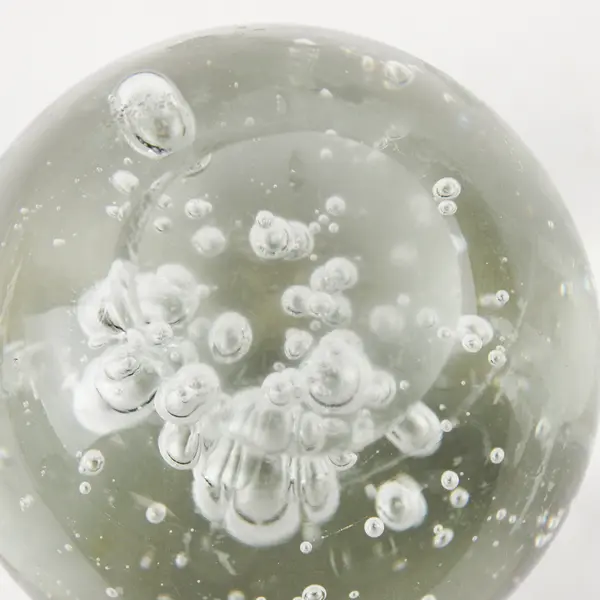 Murano-Style Bullicante Art Glass Paperweight 4.5in Sphere