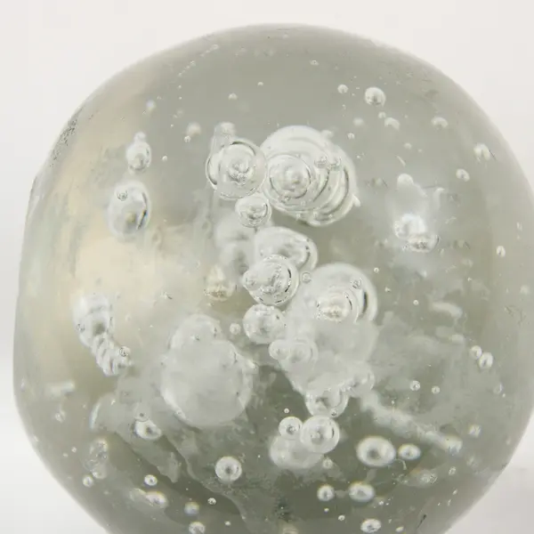 Murano-Style Bullicante Art Glass Paperweight 4.5in Sphere