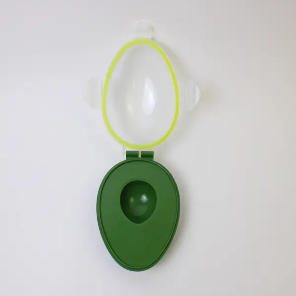 Unbranded Green Plastic Avocado Saver/Keeper Storage Container Holder With Lid